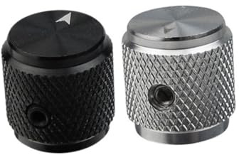 Cabilock 2 Satz Lautstärkeregler aus Metall für E-gitarre und Bassplatine Zinklegierung Leicht und Installieren Geeignet für Shop und Gitarrenliebhaber