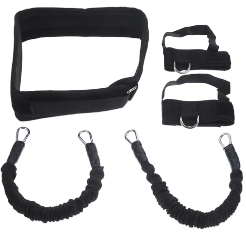 Ciieeo Entrenador de Salto de Baloncesto Bandas de Resistencia Verticales 40 Libras Dos Tubos Negros Equipo Portátil para Entrenamiento de Fuerza Muscular Piernas y Mejora del Salto