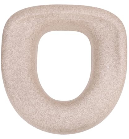 Cuscino per WC rialzato Comfort Universale Resistente all'acqua Cuscino imbottito rialzato per WC riutilizzabile per la casa Anziani Donne incinte Materiale EPP 42,5 x 43,5 cm (Beige)