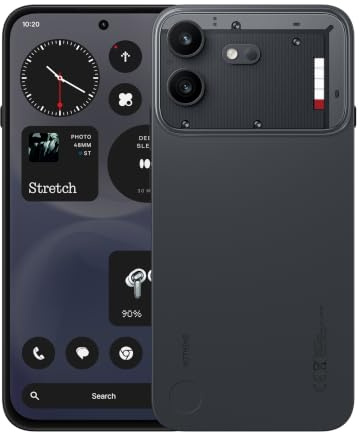 Nothing Phone (4b), Unlocked Android Smartphone, 50MP OIS Camera | 6.67 120Hz AMOLED Display, 5200mAh Battery, 33W Fast Charging, 8GB RAM + 128GB Storage, Dual SIM, Glyph Bar