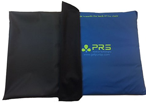 PURAP Cover Wheelchair Cushion - Removable and Washable - 18 x 20 x 1.5 (Black)