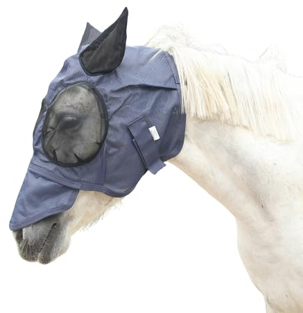 Leberna Horse Fly Mask with Ears and Nose Cover - UV Protection Breathable Fly Masks for Horses