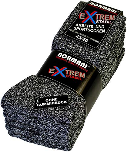 normani 10 Paar EXTREM Stabile Arbeitssocken - Ferse und Spitze EXTRA verstärkt - Sportsocken ohne gummidruck !