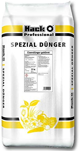 HACK PROFI Eisendünger gekörnt 25 kg Rasendünger Moosverdränger Anti Moos