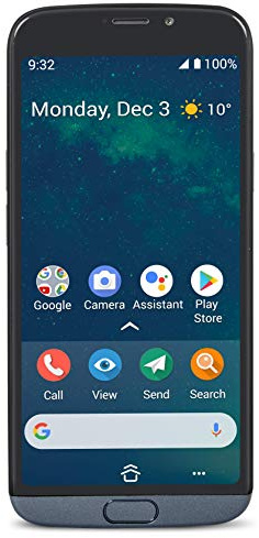 Doro 8050 Desbloqueado 13MP Cámara Smartphone para personas mayores con pantalla de 5.7 pulgadas y localización GPS [NUEVO] (Azul)