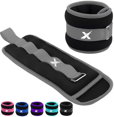 XN8 Gewichtsmanschetten Neopren Handgelenkgewichte 0.5kg-3kg Armgewichte für Fitness-Bewegung-Laufen-Joggen-Gymnastik