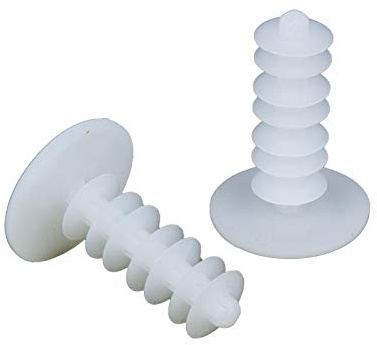 GeZu Impex Abdeckkappe Dübelstopfen 14 x 40 mm Weiß Gerüststopfen Verschlussstopfen