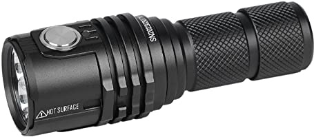 IMALENT MS03W Petite lampe torche LED rechargeable super puissante EDC 13 000 lumens Tactical Torch Use 3 pcs CREE XHP70.2 Lightweight Handheld Flashlight for Camping Hiking Emergency and Dog Walking