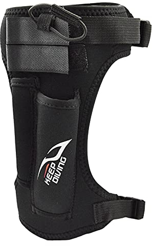 Bequemer Tauchmesserhalter Weicher Neopren Tech Tauchmesser Scheide Beinriemen - Schwarz