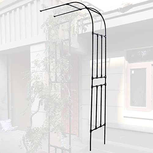 Feelme Rosenbogen Halbbogen Aus Metall, Große Torbogen Rosenbogen, Garten Dekoration Garten Pavillon Gartendekoration, Für Kletterpflanzen Terrasse Draußen (Size : 267cmX225cm)