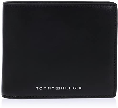 Tommy Hilfiger Herren Portemonnaie TH Modern Leather CC Flap & Coin Klein , Schwarz (Black), Einheitsgröße