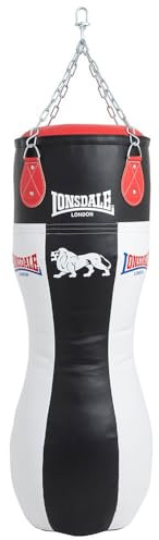 Lonsdale Boxsack 120cm Tackley | Boxsack Aufhängung - Boxen Sport - Box Sack - Boxing - Trainingstasche - - Boxsack Erwachsene Boxsack Gefüllt