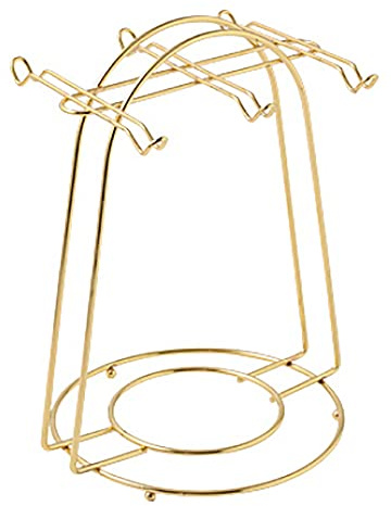 MaItagkam Nordic Home Kitchen Table Coffee Mug Holder 6 Tasses Stand Porte-Gobelets en MéTal Doré Rack Drain Organisateur Rack