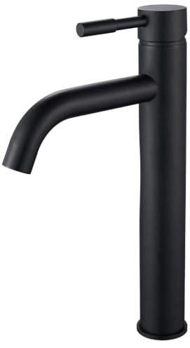 Rubinetto per Lavabo, Rubinetto da Bagno, F-DEEN Rubinetto Bagno Lavabo Alto, Nero