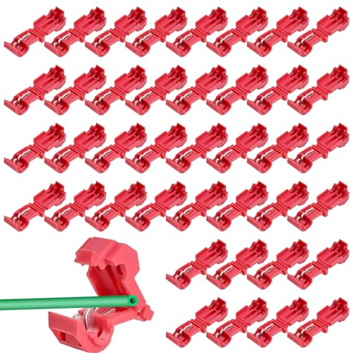 40 Stück Anschlussklemmen für Mähroboter Begrenzungskabel Ladestation, T-Abzweig-Anschluss MäHroboter Ersatzteile Anschlussklemmen Mähroboter Zubehör Kompatibel mit z.B. Gardena, Worx etc