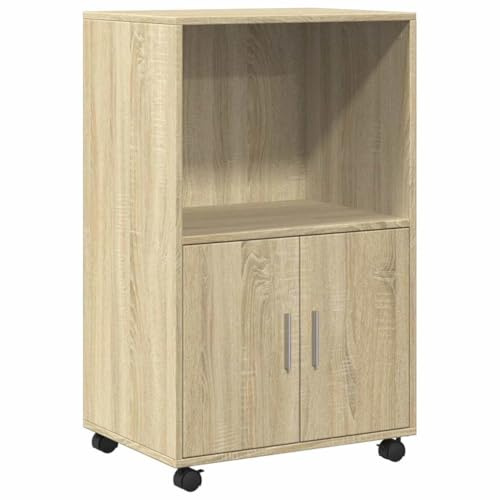 vidaXL Rollschrank Sonoma-Eiche 55x40x91 cm Holzwerkstoff