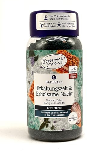 Dresdner Essenz Badesalz Erkältungszeit & Erholsame Nacht 600g
