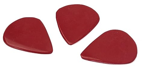 BESTonZON 3stücke Gitarre Plektrum Rotes Naturstein Plektrum Fingerpick Für Akustik Westerngitarre Professionelles Gitarren Zubehör