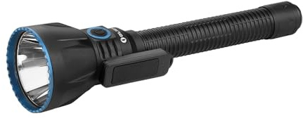OLIGHT Linterna táctica Javelot Turbo 2 de 1800 lúmenes, linterna LED recargable con un control remoto inalámbrico y dos métodos de carga para caza, búsqueda, rescate y aplicación de la ley (negro)