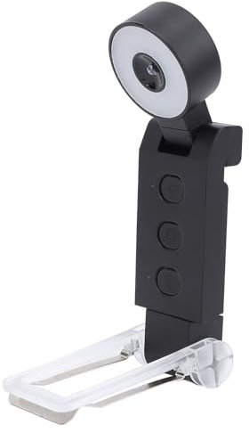 SENECESLI Buchlicht Zum Lesen Im Bett, 6 Helligkeitsstufen und 5 Farben mit Einschlafhilfe und Timer, über USB Wiederaufladbares Leselicht für Bücher Im Bett (Black)