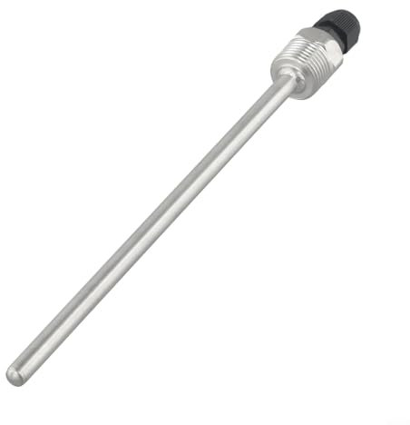 Thermowell en acier inoxydable 1/2 pour filetage BSP DN15 pour capteurs de température, thermomètres et puits thermiques (200 mm)