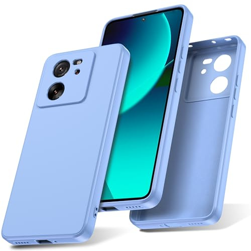 Watana Funda para Xiaomi 13T 13T Pro Case de Silicona,Azul Claro | Soft-Touch,Antigolpes,Antipolvo,Funda Protectora con Forro de Microfibra para xiaomi 13t 13t Pro