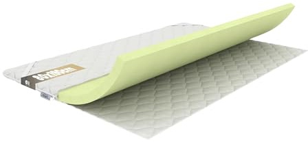REM-Sen Matratzen Topper Memoryfoam Matratzentopper 80x190 cm Höhe 6cm Härtegrad 2 (H2) Luxusmatratze aus Sehr Weich Memoryschaum, Dreilagige Membranhülle Für Sofa, Bett, Öko-Tex Zertifiziert
