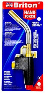 Briton Refrigerant Hand Torch for Mapp & Propane Gas, Trigger Start for HVAC