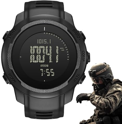 Reloj inteligente digital, rastreador de fitness impermeable, diseño resistente y resistente, monitor de distancia de calorías para que te mantengas al tanto de tus objetivos de bienestar, caminar