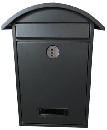 Cassetta delle lettere europea da parete, in metallo, con serratura a combinazione, in ferro, impermeabile, elegante decorazione per la casa, per riporre la posta in modo sicuro