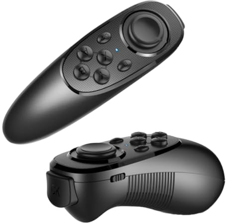 HOLIDYOYO Kabellose Vr Brille Fernbedienung mit Joystick Werkzeug aus Kunststoff Tragbar und Schwarz Fürpc Spiele und Mobile Steuerung