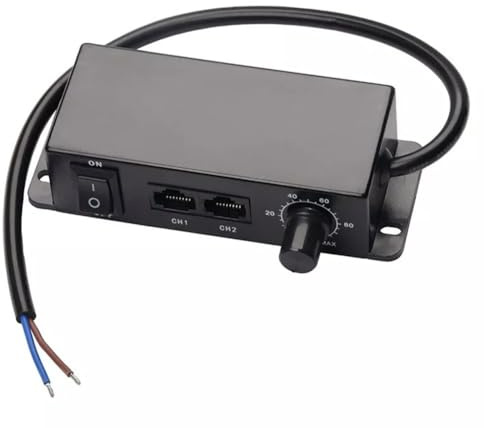 Interruptor de atenuación de 0 a 10 V CC para controladores de iluminación, control giratorio de encendido/apagado con atenuación suave sin parpadeo, para focos de pista de crecimiento de plantas y