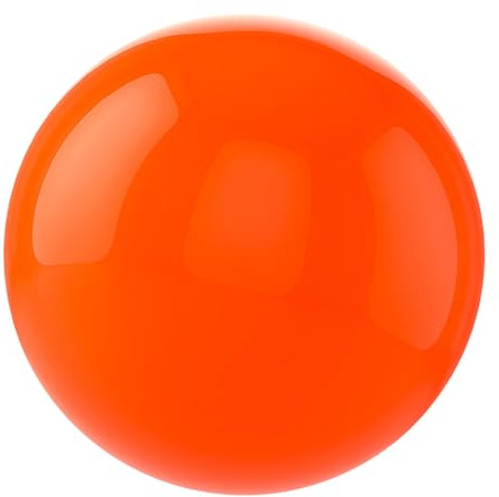 TOYZFRIENDY Sfera da Giardino in Acciaio Inossidabile 150Mm Arancione a Specchio Riflettente Globo Decorativo Luminoso per Esterni Resistente alle Intemperie Oggetto Artistico Moderno per