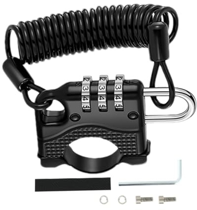 Verrou de casque de moto | Gadget antivol en d'aluminium – Verrouillage de casque antivol – pour, adultes, hommes, femmes, stationnement extérieur, moto, vélo électrique de nuit