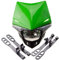 GOOFIT Grün H4 12V 35W Scheinwerfer Mini Blinkerleuchten Lichtmaske mit Front Verkleidung Ersatz für Motorrad Motocross Racer ATV Motorrad Dirtbike Pocketbike