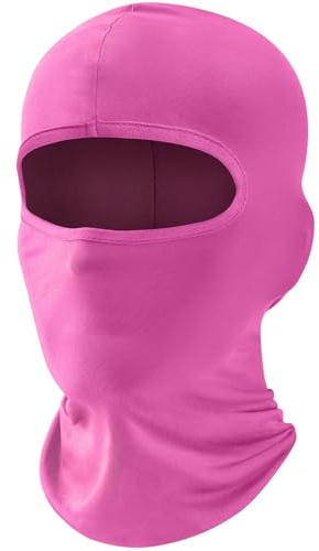 fuinloth Máscara de pasamontañas, bufanda de verano para el cuello, protector UV, bufanda de esquí para motocicleta hombre y mujer Rosa/Rebel Fun, Talla única