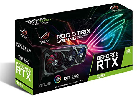 ASUS ROG Strix NVIDIA GeForce RTX 3080 OC Edition - Carte Graphique de Gaming (PCIe 4.0, GDDR6X, HDMI 2.1, DisplayPort 1.4a, Axial-Tech Fan Design, 2.9-Slot, Super Alloy Power II, GPU Tweak II)