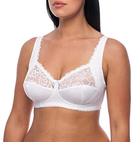 frugue Ladies Bras Non Wired Wireless Support Minimizer Bra Plus Size