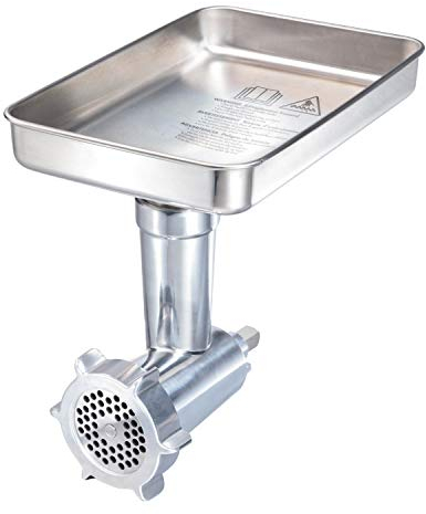Hamilton Beach Professional 63245 Stand Mixer Specialty Metal Meat and Food Grinder Attachment Set, Stainless_Steel, Stainless Steel