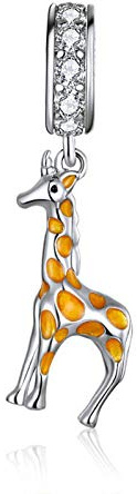 Breloque en argent sterling 925 avec colombe, chat, poisson, lapin, crabe, chouette, singe pour bracelet Pandora