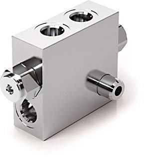 Hydraulisches Doppel-Pilot-Rückschlagventil, Flanschbar mit Schraube, 1/2 Zoll BSP, 55 l/min