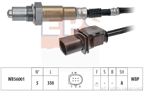 Lambdasonde Made in Italy - OE Equivalent VOR Katalysator von EPS (1.998.389) Sensor Gemischaufbereitung Sauerstoff-Sensor