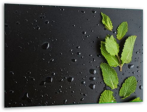 TMK ArtDeko – Schneidebrett Glas – Glasschneidebrett für die Küche 40x30 cm – Robust, Hygienisch & Rutschfest – Glas Schneidebrett – Zusätzliche Arbeitsfläche – Vielseitige Nutzung
