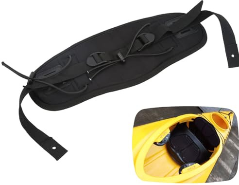 Sitzkajak Kajak Rückenlehne Kajak Kanusitz Rückenlehne Verstellbare Rückenlehne Rückenstütz Pad Rutschfestes Deluxe Kajak Kissen mit stabilen Gurten,Rückenband für Outdoor,Kajakfahren,Kanu,Boot