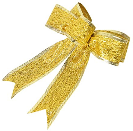 jojofuny Weihnachtsschleifen-ornament-set 4er-pack Weihnachtsbaum-schleifen in Rot Gold Und Silber Für Die Weihnachtsdekoration