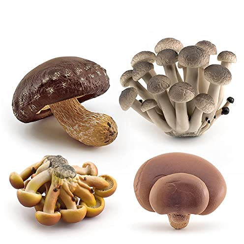 ISAKEN Ornamento di Funghi Artificiali in Miniatura, Mini Funghi Finta Verdure Artificiali Fungo di Simulazione Fungo di Emulazione Decorativo Figurine di Funghi Decorazione Verdure