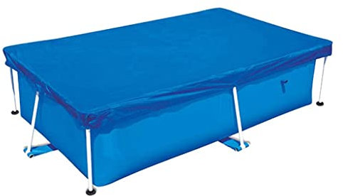 rockible Durable PVC Tarp Cover Sheet for Outdoor Swimming Paddling Pool, Dark Blue, 220x150cm