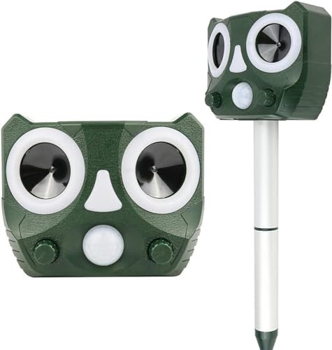 CHIPEL Repelente de Animales por ultrasonidos Solar, Repelente de Ratones, Insectos, Serpientes, Accesorios repelentes multifuncionales for jardín al Aire Libre