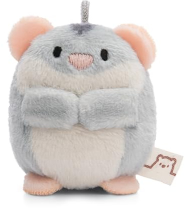 NICI Peluche hámster Shai 5cm Gris - Juguete Hecho de Suave Tejido Peludo para abrazar y Jugar, para niños y Adultos, Gran Idea de Regalo