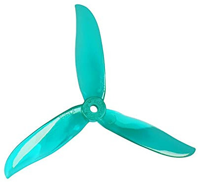 ROXENT 4 Paar 5 x 5 x 3 3-Blatt-PC-Propeller, for RC FPV Racing Freestyle 5 Zoll 4S 6S Drohne Drohnen-Quadrocopter(4Pairs Turquoise)